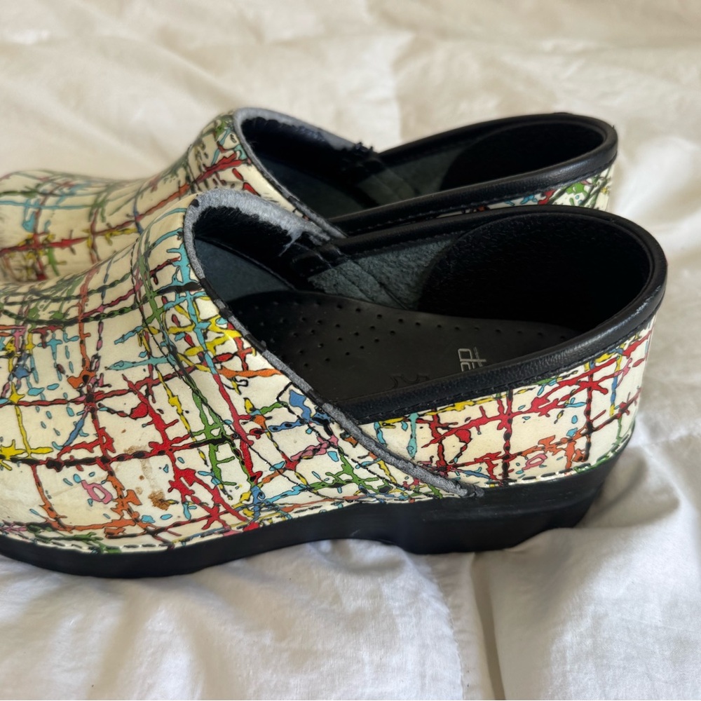 Dansko Splatter Paint Pattern Clogs - image 2